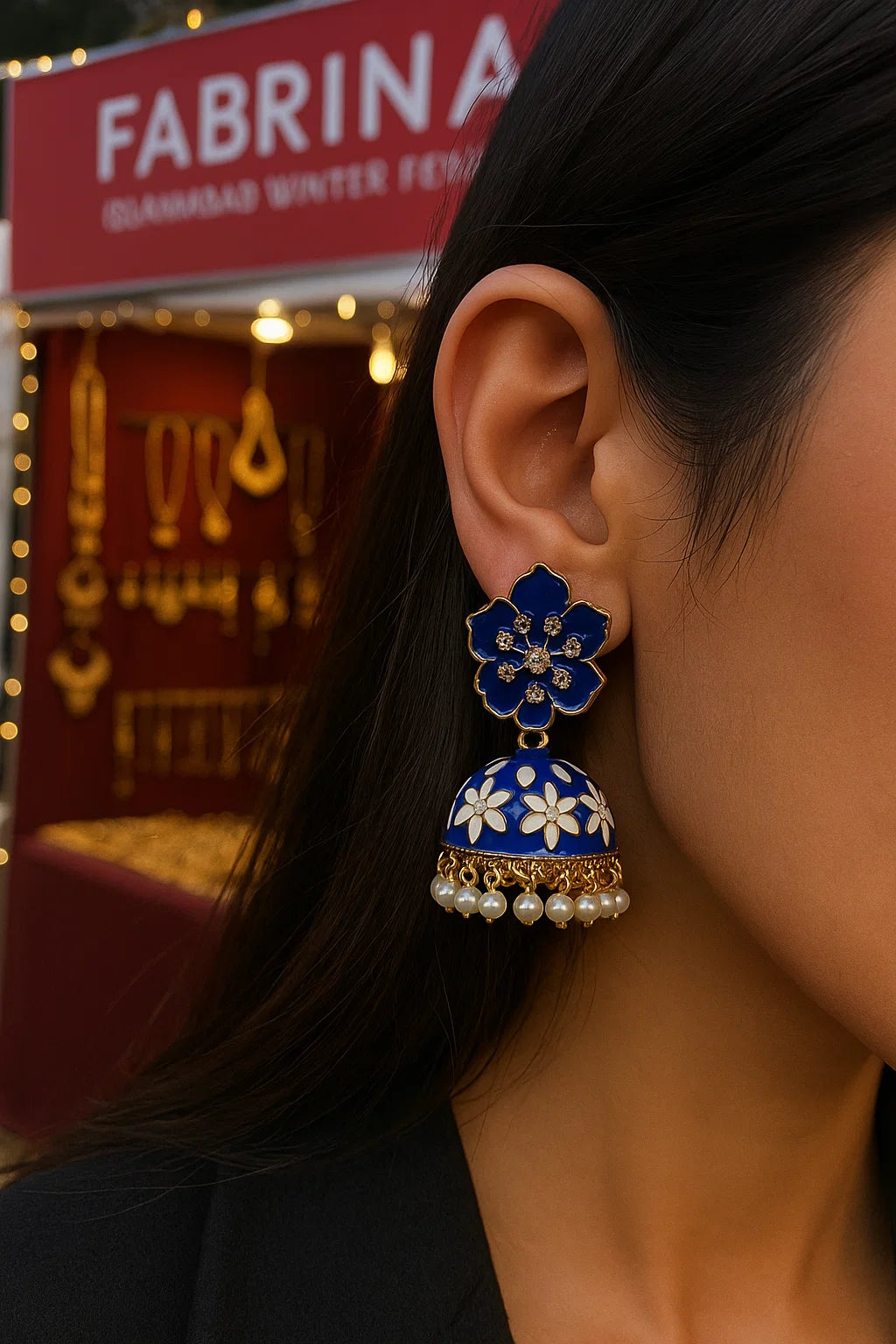 NeelaAmber Jhumka