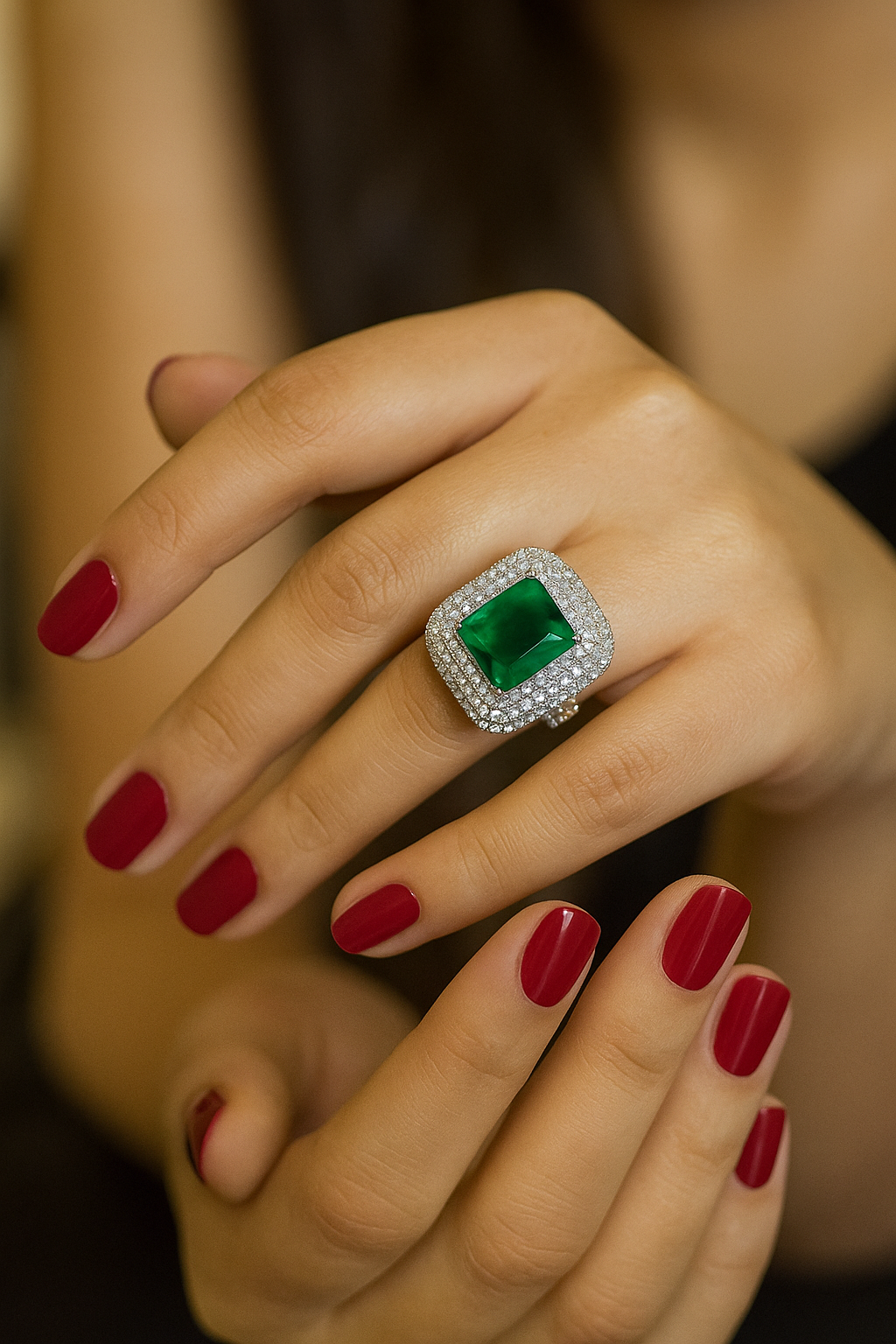 Haseen Emerald Ring