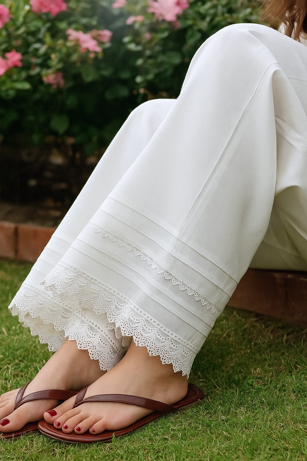 Cotton Flared Pants