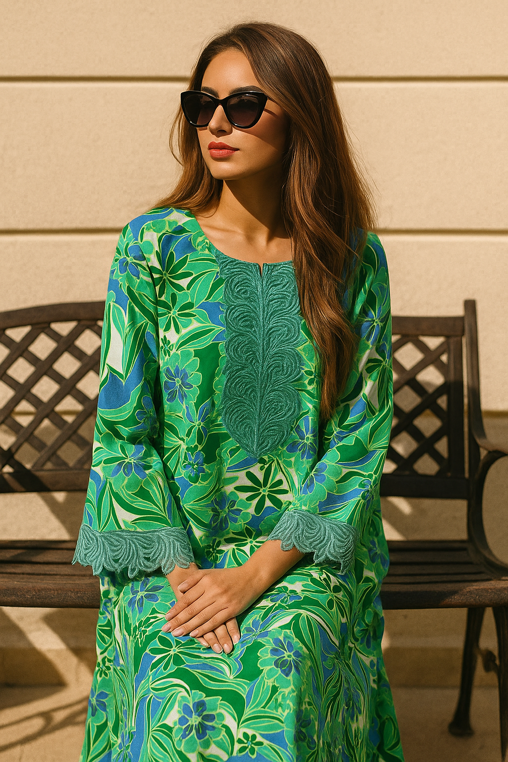 Stunning Crepe Kaftan