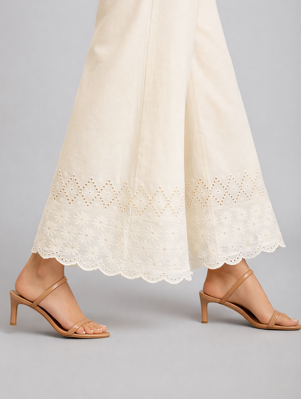 Chikankari Cotton Palazzo
