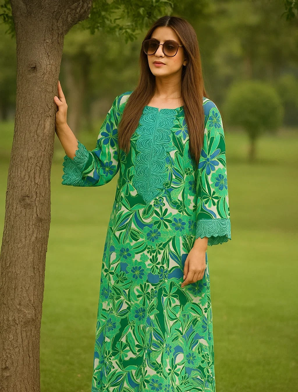 Stunning Crepe Kaftan