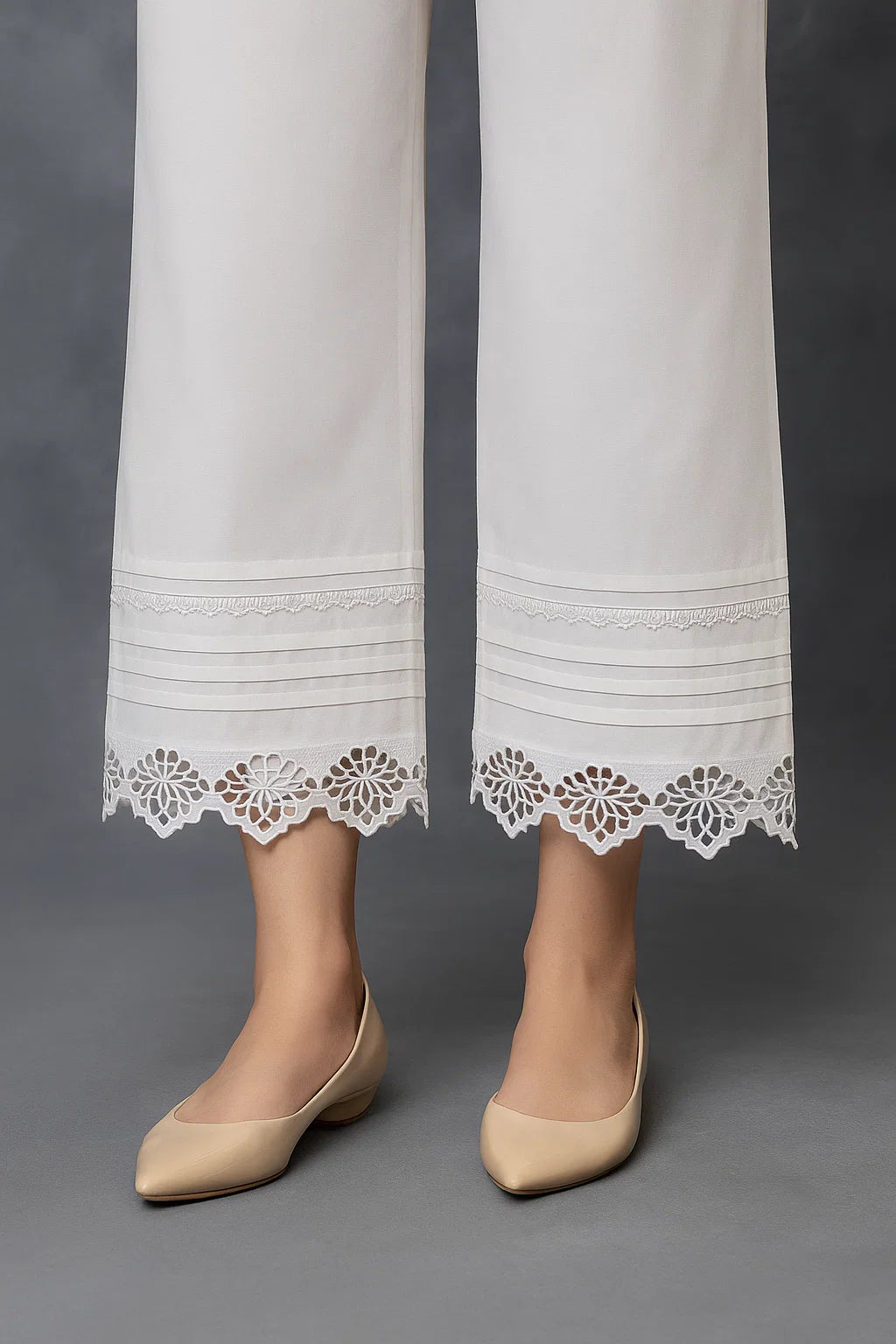 Cotton Cutwork Culottes