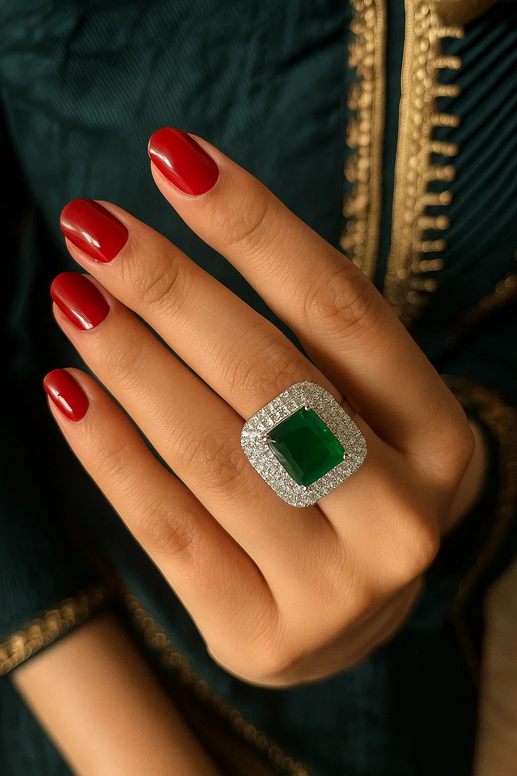 Haseen Emerald Ring
